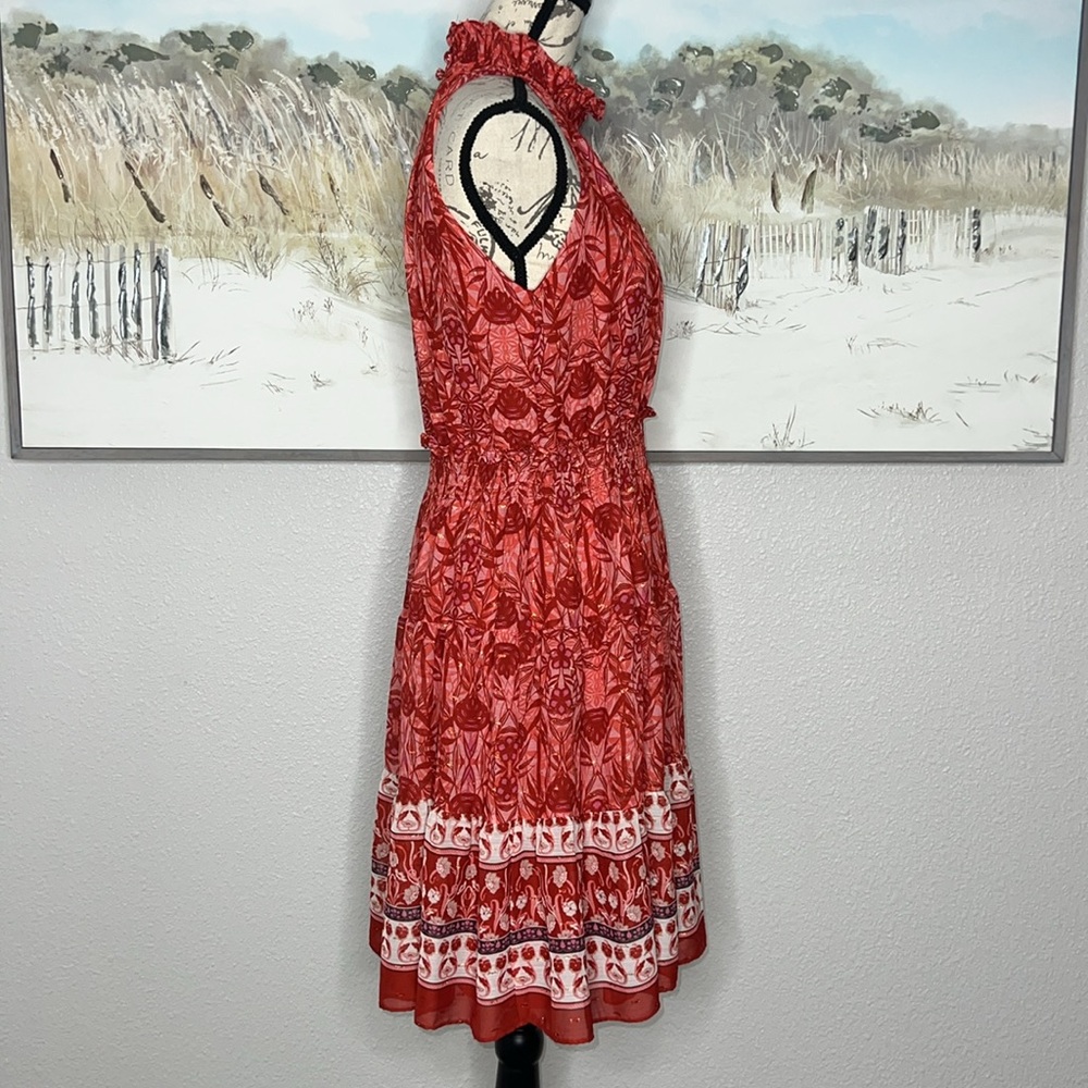 Taylor Women's Floral Printed Mock-Neck Dress Sz 8 🧡 - Picture 6 of 12